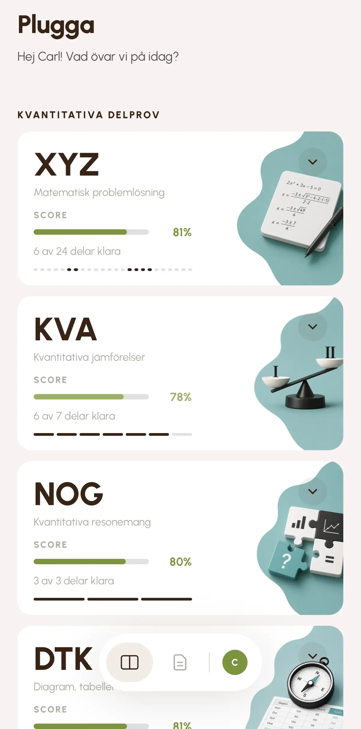 Översikt över studiematerial